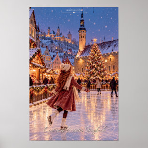 Póster Perdido en un cuento de invierno de Navidad en Tal
