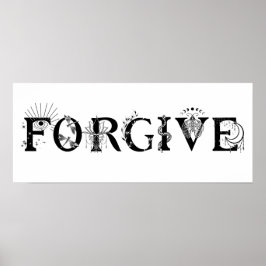 Póster Perdonar al mundo inspirador Lotus moon espiritual