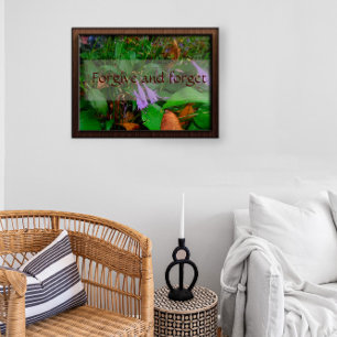 Póster Perdonen y olviden la sabiduría diciendo poster