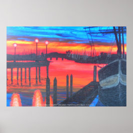 Póster Peregrino al amanecer