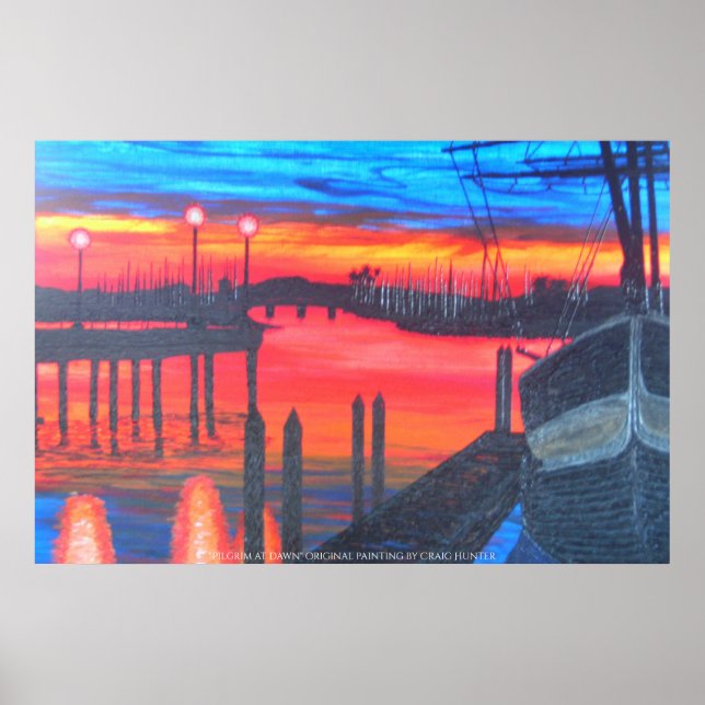 Póster Peregrino al amanecer (Frente)