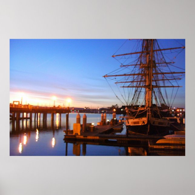 Póster Peregrino en la foto del amanecer (Frente)