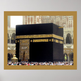Póster Peregrinos del Hajj en la Kaaba, La Meca, Arabia S