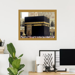 Póster Peregrinos del Hajj en la Kaaba, La Meca, Arabia S