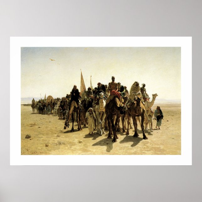 Póster Peregrinos yendo a La Meca (Frente)