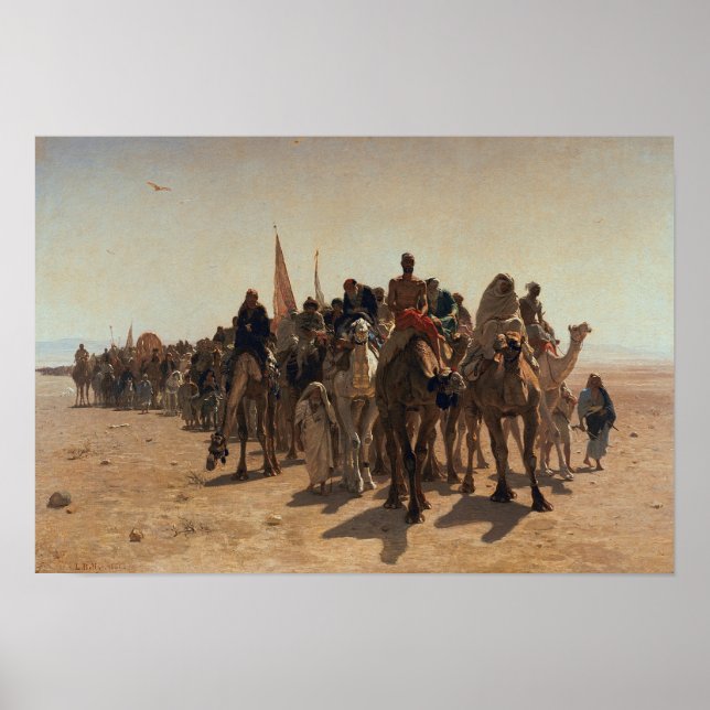 Póster Peregrinos yendo a La Meca, 1861 (Frente)