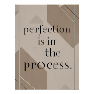 Póster Perfección En el proceso, opción 4