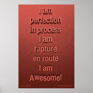 Póster "PERFECCIÓN" Poster asombroso (Confianza)