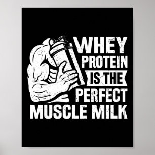 Póster Perfect Musk Milk Funny Protein Lover Cita Cuerpo