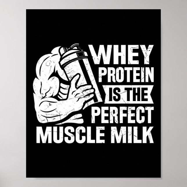 Póster Perfect Musk Milk Funny Protein Lover Cita Cuerpo (Frente)