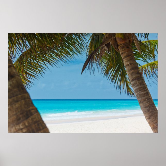 Póster Perfecta playa de paraíso tropical (Frente)