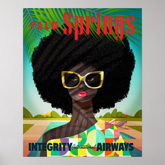 Póster Perfectamente Palm Springs Pequeño (Frente)