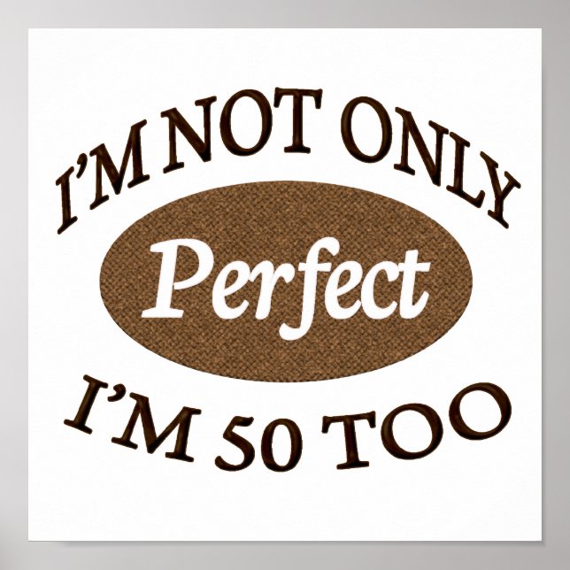 Póster Perfecto 50 años (Frente)