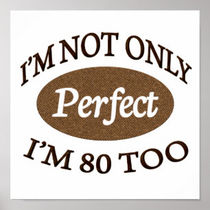 Póster Perfecto 80 años