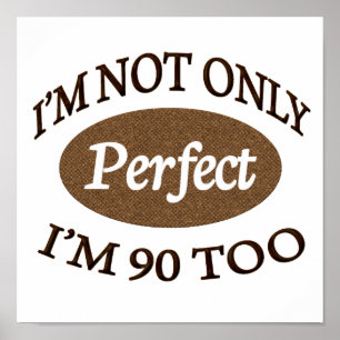 Póster Perfecto 90 años
