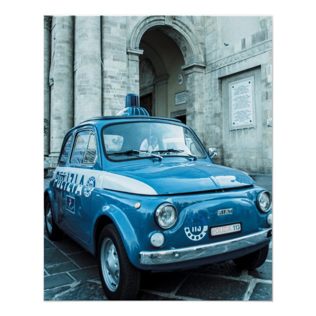 Poster perfecto de coche de época | Fiat 500 | Car (Anverso)