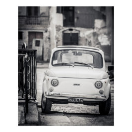 Poster perfecto de coche de época | Fiat 500 | Rom