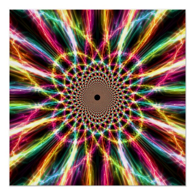 Poster perfecto del arcoiris luminoso (Anverso)