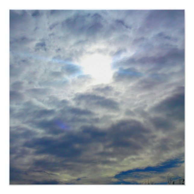 Poster perfecto para nubes solares (Anverso)