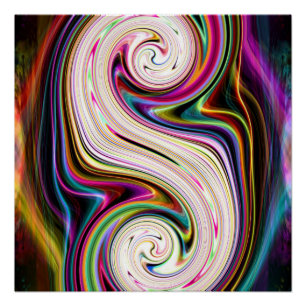 Poster perfecto para Swirls 3 Rays cósmicos
