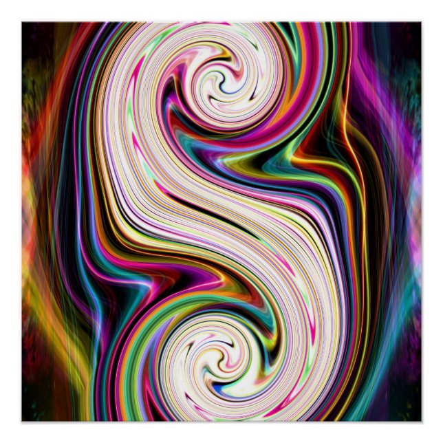Poster perfecto para Swirls 3 Rays cósmicos (Anverso)