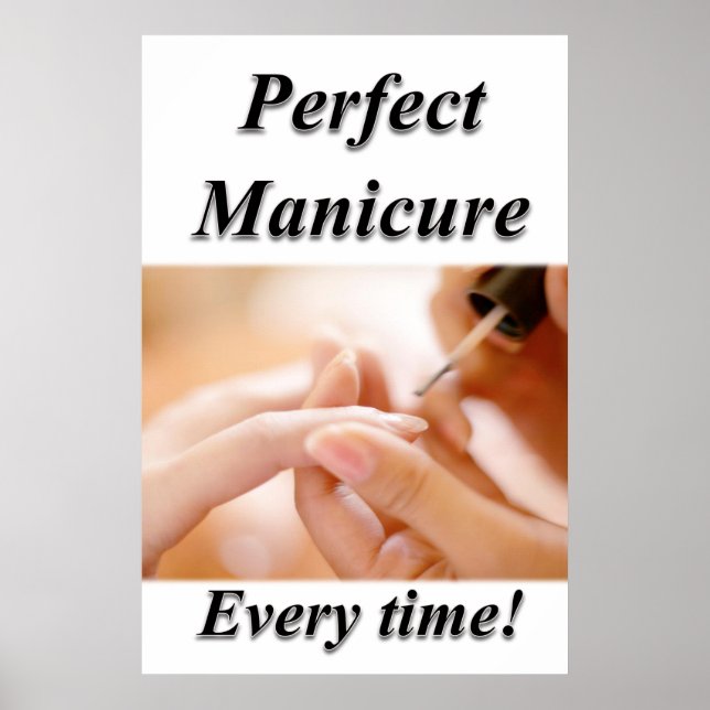 Póster Perfecto Poster de Manicura Salon Nail (Frente)