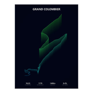 Póster Perfil de ascenso del Grand Colombier