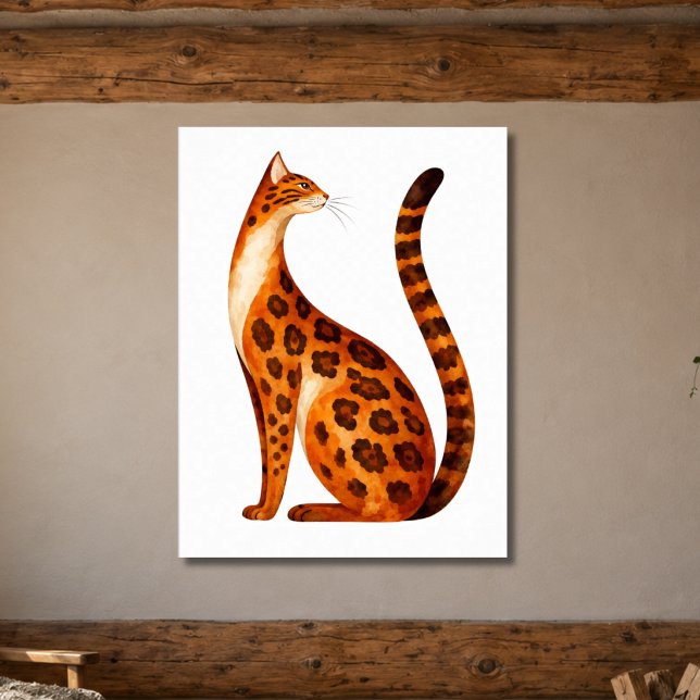 Póster Perfil de gato Bengalí (Subido por el creador)