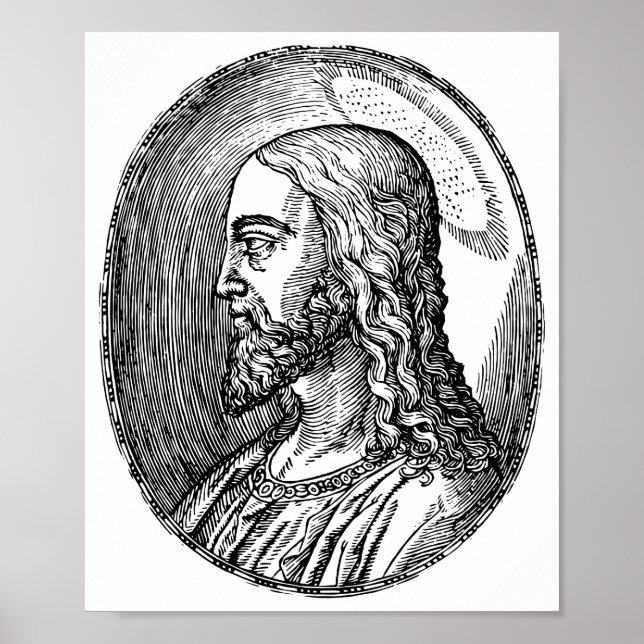 Póster Perfil de Jesucristo (Frente)