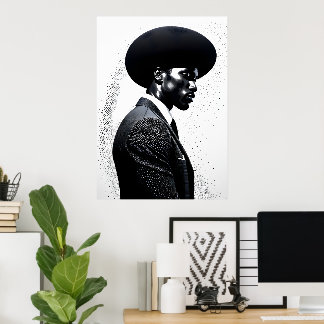 Póster Perfil de moda