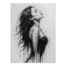 Póster Perfil de movimiento dinámico