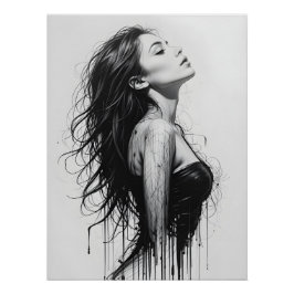 Póster Perfil de movimiento dinámico