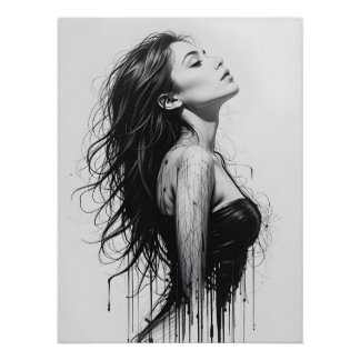 Póster Perfil de movimiento dinámico