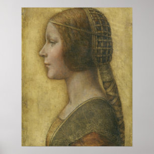 Póster Perfil de una joven prometida