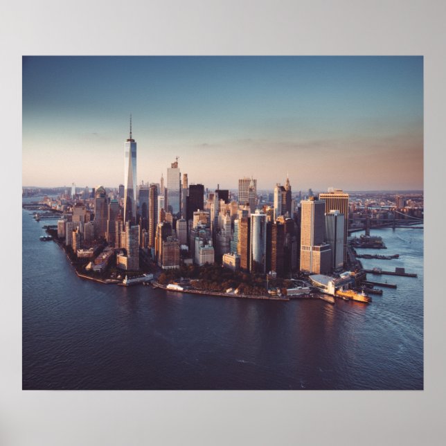 Póster perfil urbano de nueva york (Frente)