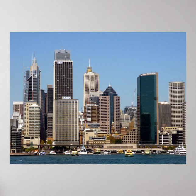Póster perfil urbano de sydney (Frente)