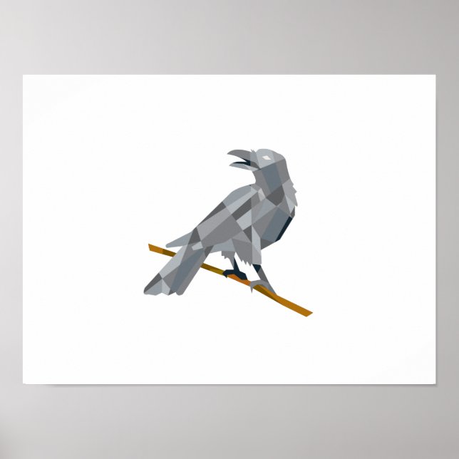 Póster Perfilando la cuerda mirando hacia atrás Polígono  (Frente)