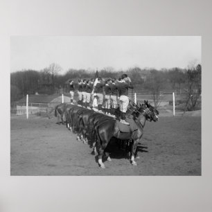 Póster Perforación de monos, años 20