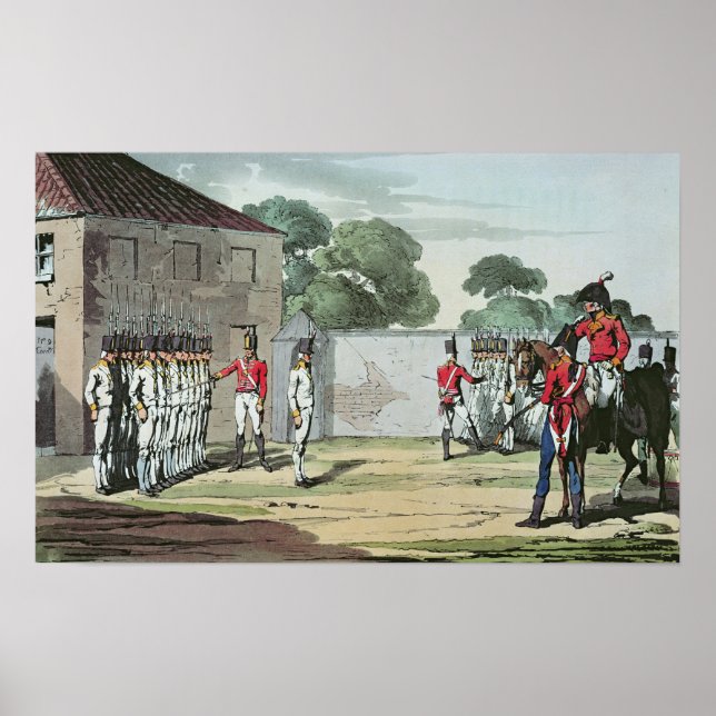 Póster Perforación de soldados, 1807 (Frente)