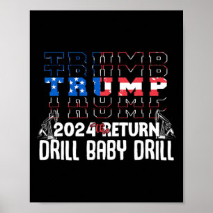 Póster Perforación de Trump Adiós Republicano Cita Divert