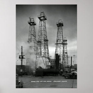 Póster PERFORACIÓN PETROLÍFERA RESIDENCIAL en KILGORE