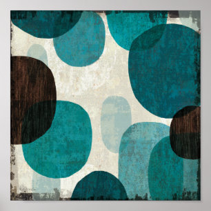 Póster Perforaciones azules