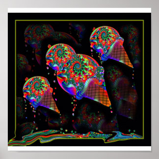 Póster Perforaciones de helado