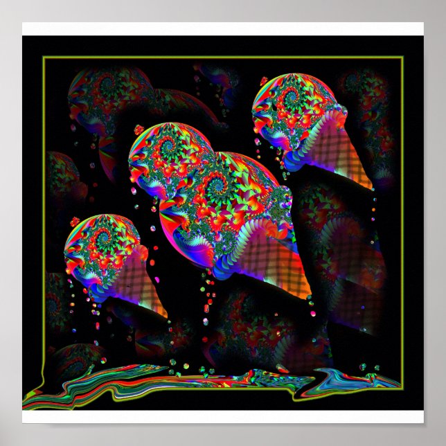 Póster Perforaciones de helado (Frente)