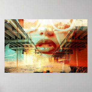 Póster Perforaciones del Poster de la distopía