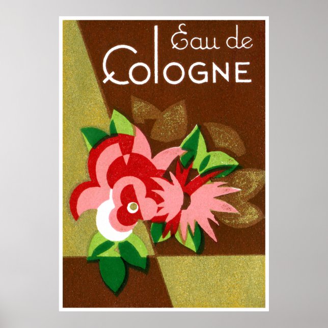 Póster Perfume de Eau de Cologne 1920 (Frente)