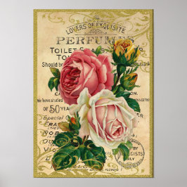 Póster Perfume de Rosas antiguos