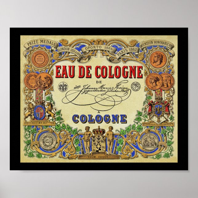 Póster Perfume romántico parisino 1868 (Frente)