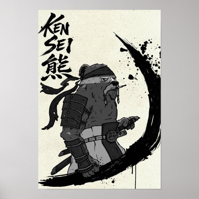 Póster Pergamino del Oso Kensei II (Frente)