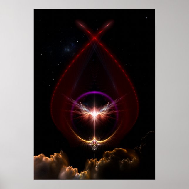 Póster Peridin Fractal Art Wall Poster (Frente)